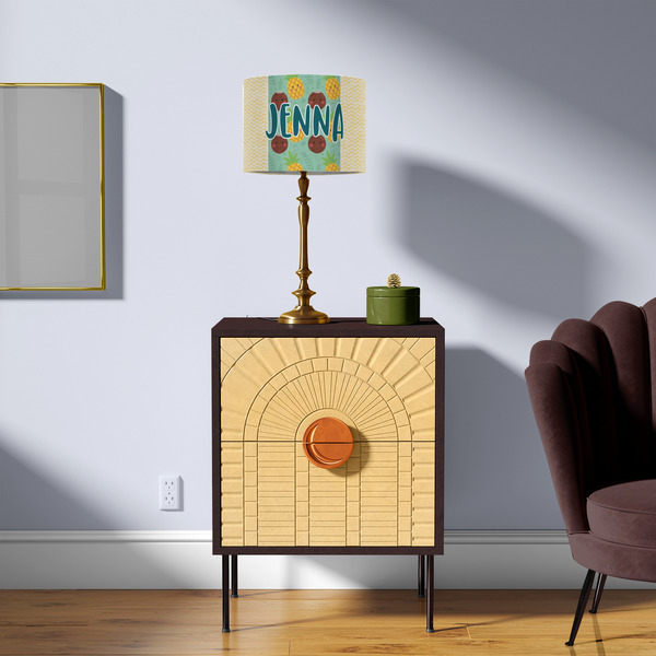 Pineapples and Coconuts 8" Drum Lampshade - LIFESTYLE