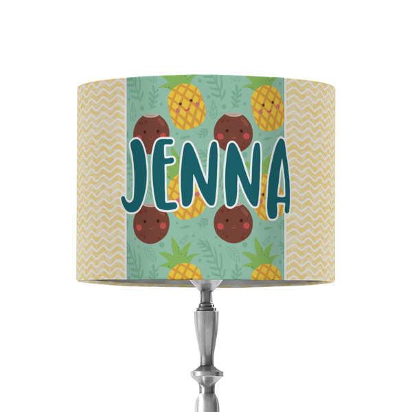 Custom Pineapples and Coconuts 8" Drum Lamp Shade - Fabric (Personalized)