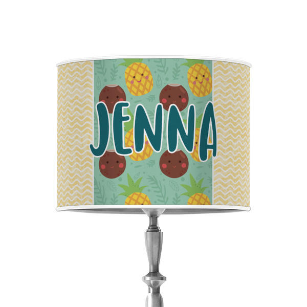 Custom Pineapples and Coconuts 8" Drum Lamp Shade - Poly-film (Personalized)