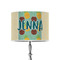 Pineapples and Coconuts 8" Drum Lampshade - ON STAND (Poly Film)