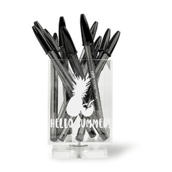Pineapples and Coconuts Acrylic Pen Holder (Personalized)