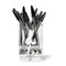 Pineapples and Coconuts Acrylic Pencil Holder - FRONT
