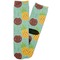 Pineapples and Coconuts Adult Crew Socks - Single Pair - Front and Back