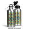 Pineapples and Coconuts Aluminum Water Bottle - Alternate lid options