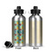 Pineapples and Coconuts Aluminum Water Bottle - Front and Back