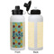 Pineapples and Coconuts Aluminum Water Bottle - White APPROVAL