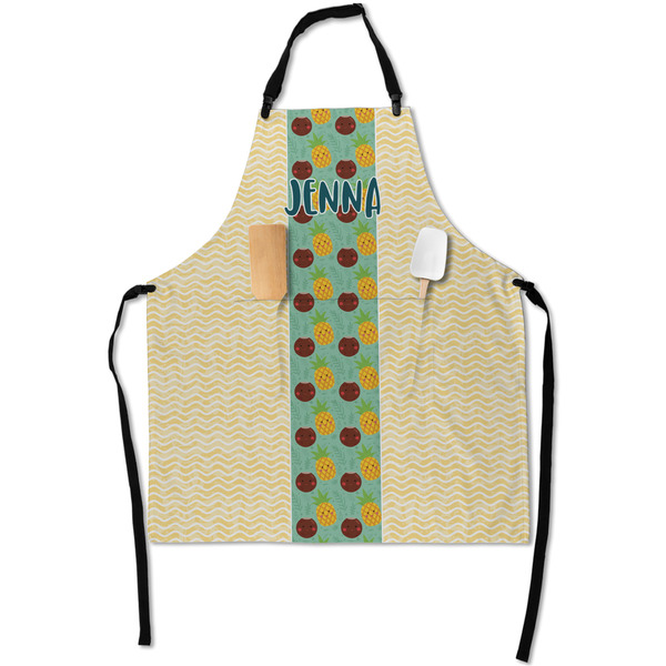 Custom Pineapples and Coconuts Apron With Pockets w/ Name or Text
