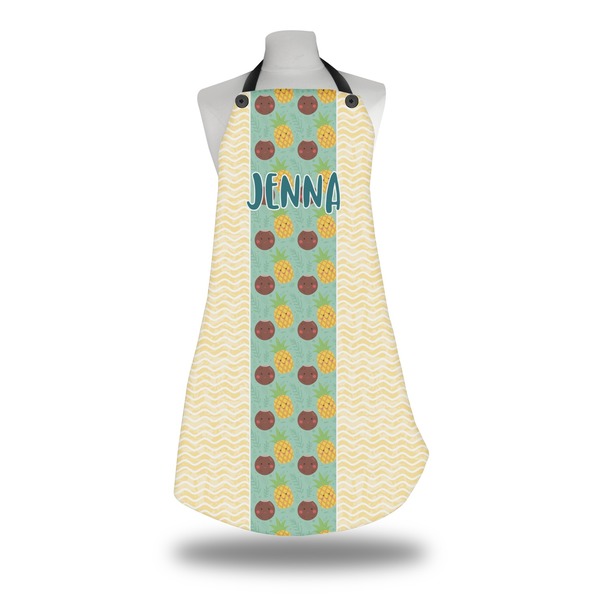 Custom Pineapples and Coconuts Apron w/ Name or Text