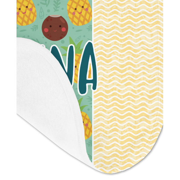 Pineapples and Coconuts Baby Bib - AFT detail