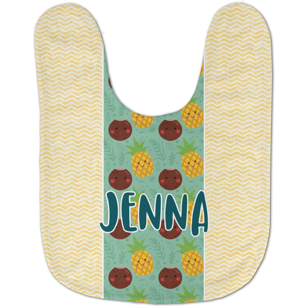 Pineapples and Coconuts Baby Bib - AFT flat