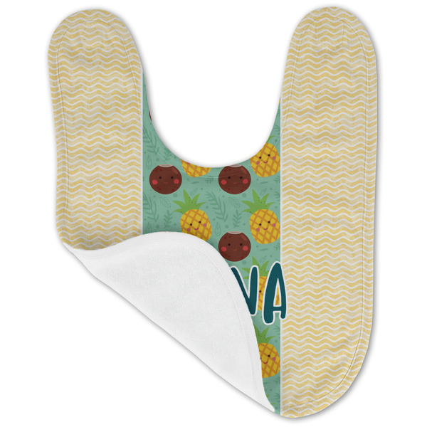 Pineapples and Coconuts Baby Bib - AFT folded