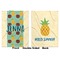 Pineapples and Coconuts Baby Blanket (Double Sided - Printed Front and Back)