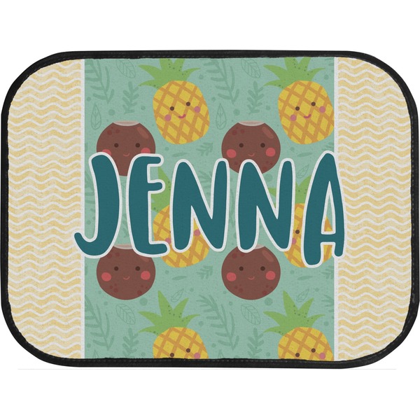 Pineapples and Coconuts Back Seat Car Mat