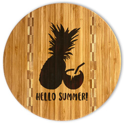 Pineapples and Coconuts Bamboo Cutting Board (Personalized)