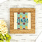 Pineapples and Coconuts Bamboo Trivet with 6" Tile - LIFESTYLE
