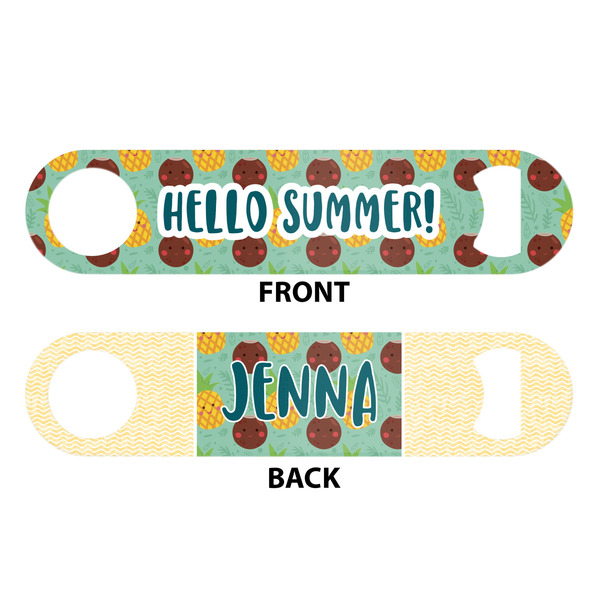 Pineapples and Coconuts Bar Bottle Opener - White - Approval