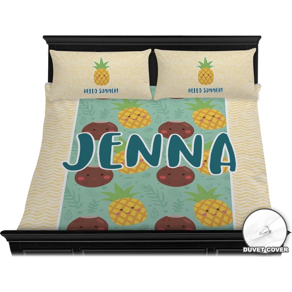 Pineapples and Coconuts Bedding Set (King) - Duvet