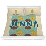 Pineapples and Coconuts Comforter Set - King (Personalized)