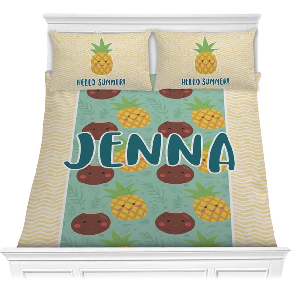 Custom Pineapples and Coconuts Comforters (Personalized)