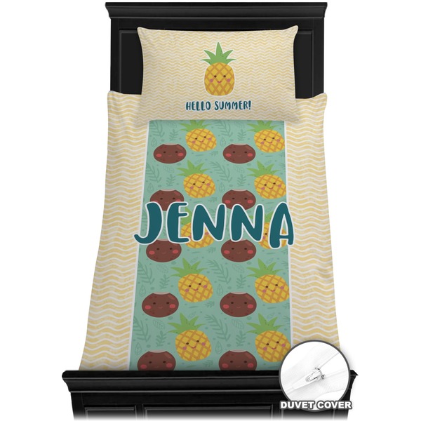 Pineapples and Coconuts Bedding Set (Twin) - Duvet