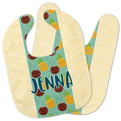 Pineapples and Coconuts Baby Bib w/ Name or Text