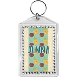 Pineapples and Coconuts Bling Keychain (Personalized)