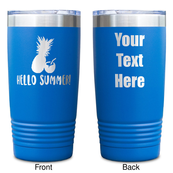 Pineapples and Coconuts Blue Polar Camel Tumbler - 20oz - Double Sided - Approval