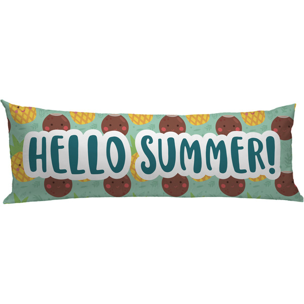 Custom Pineapples and Coconuts Body Pillow Case (Personalized)