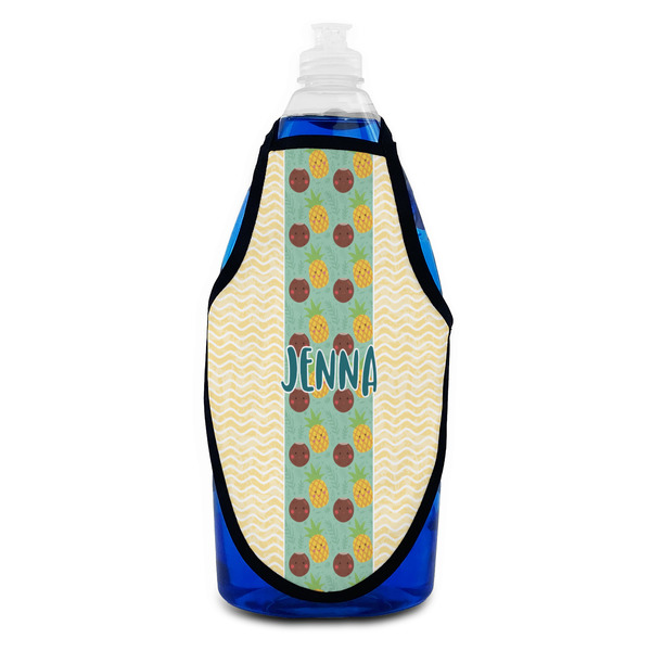 Pineapples and Coconuts Bottle Apron - Soap - FRONT