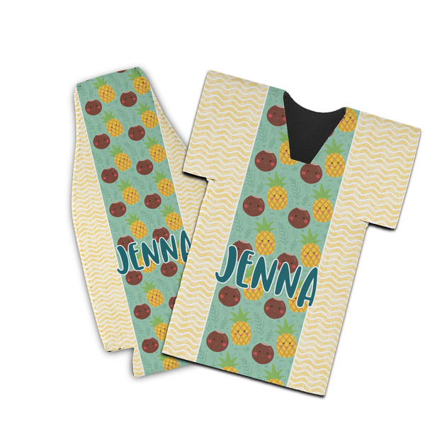 Custom Pineapples and Coconuts Bottle Cooler (Personalized)
