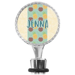 Pineapples and Coconuts Wine Bottle Stopper (Personalized)