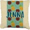 Pineapples and Coconuts Burlap Pillow 22"
