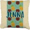 Pineapples and Coconuts Faux-Linen Throw Pillow 20" (Personalized)