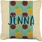 Pineapples and Coconuts Burlap Pillow 24"
