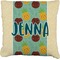 Pineapples and Coconuts Faux-Linen Throw Pillow 26" (Personalized)