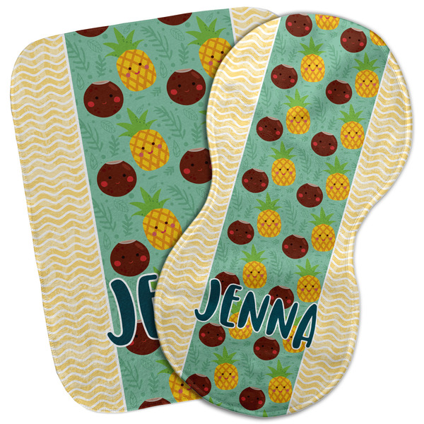 Custom Pineapples and Coconuts Burp Cloth (Personalized)