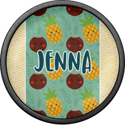 Pineapples and Coconuts Cabinet Knob (Black) (Personalized)