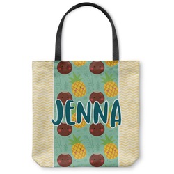 Pineapples and Coconuts Canvas Tote Bag (Personalized)