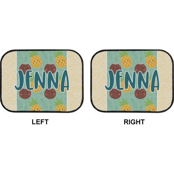 Pineapples and Coconuts Car Floor Mats (Back Seat) (Approval)