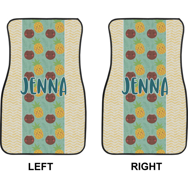 Pineapples and Coconuts Car Mat Front - Approval
