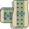 Pineapples and Coconuts Car Floor Mats Set - 2 Front & 2 Back (Personalized)