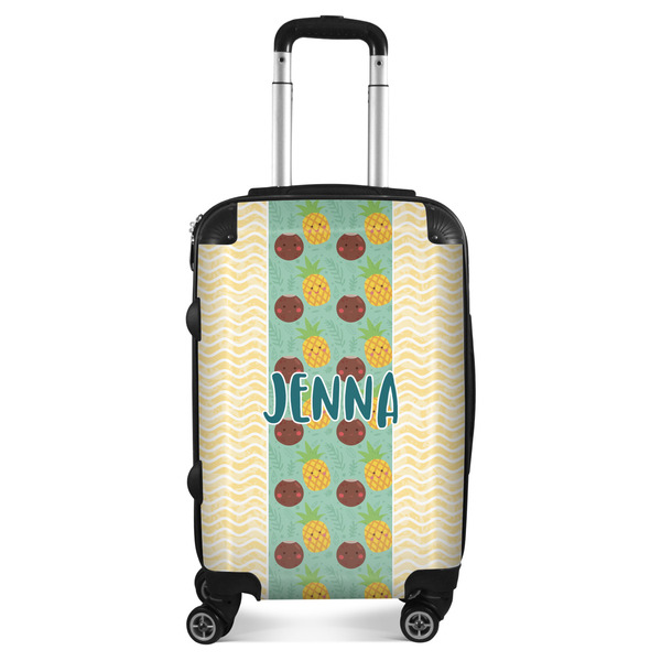Custom Pineapples and Coconuts Suitcase - 20" Carry On (Personalized)