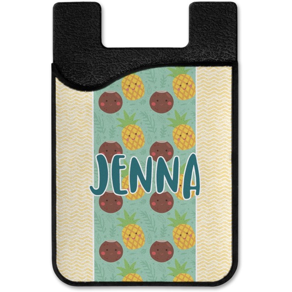 Pineapples and Coconuts Cell Phone Credit Card Holder