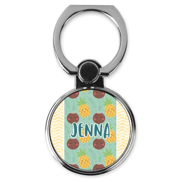 Custom Pineapples and Coconuts Cell Phone Ring Stand & Holder (Personalized)