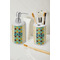 Pineapples and Coconuts Ceramic Bathroom Accessories - LIFESTYLE (toothbrush holder & soap dispenser)