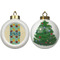 Pineapples and Coconuts Ceramic Christmas Ornament - X-Mas Tree (APPROVAL)