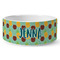 Pineapples and Coconuts Ceramic Dog Bowl - Medium - Front