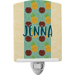 Pineapples and Coconuts Ceramic Night Light (Personalized)