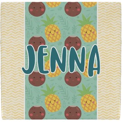 Pineapples and Coconuts Ceramic Tile Hot Pad (Personalized)