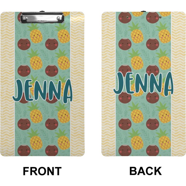 Pineapples and Coconuts Clipboard (Legal) (Front + Back)